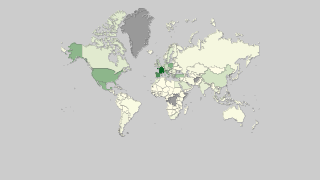 Mapa de países por llegadas de turistas internacionales Thumbnail