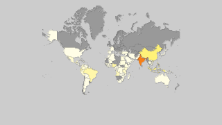 Mapa de países por producción de bananas Thumbnail