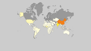 Mapa de países por producción de cacahuates Thumbnail