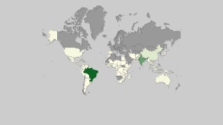 Mapa de países por producción de caña de azúcar Thumbnail