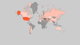 Mapa de países por producción de cerezas Thumbnail