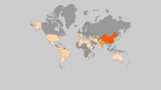 Mapa de países por producción de mandarinas Thumbnail