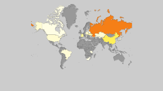 Mapa de países por producción de trigo sarraceno Thumbnail