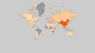 Mapa de países por producción de zanahorias y nabos Thumbnail